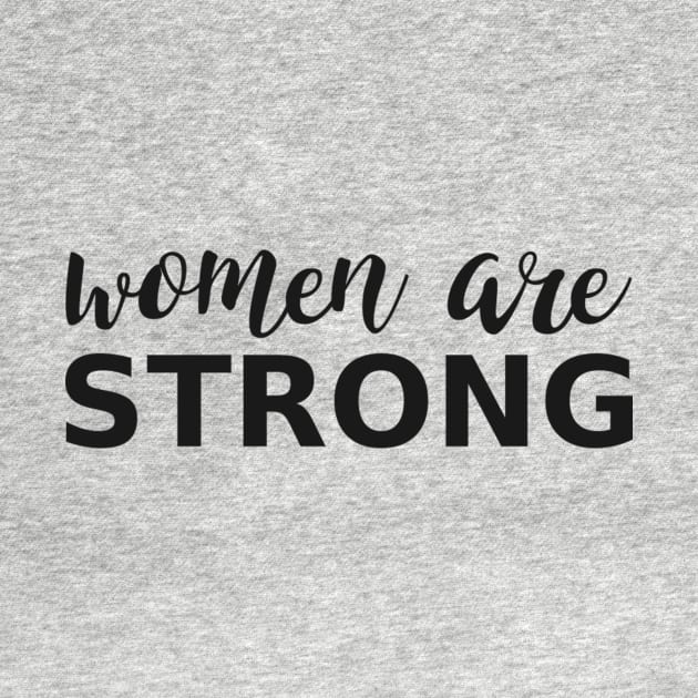 women are STRONG by calligraphyonthecoast